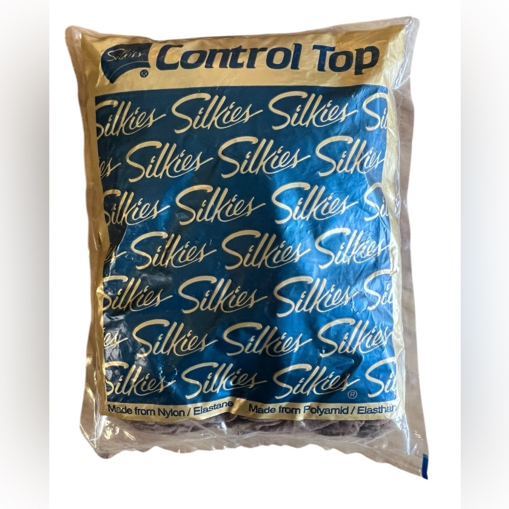 NEW Silkies 070502 Control Top Pantyhose Queen‎ Beige X-Large Honey Made In USA